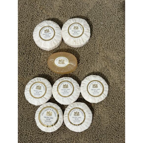 Gilchrist & Soames Soap Bar Mixed Lot of 8 Hotel Style Small Aloe Vera Glycerin - Picture 1 of 7